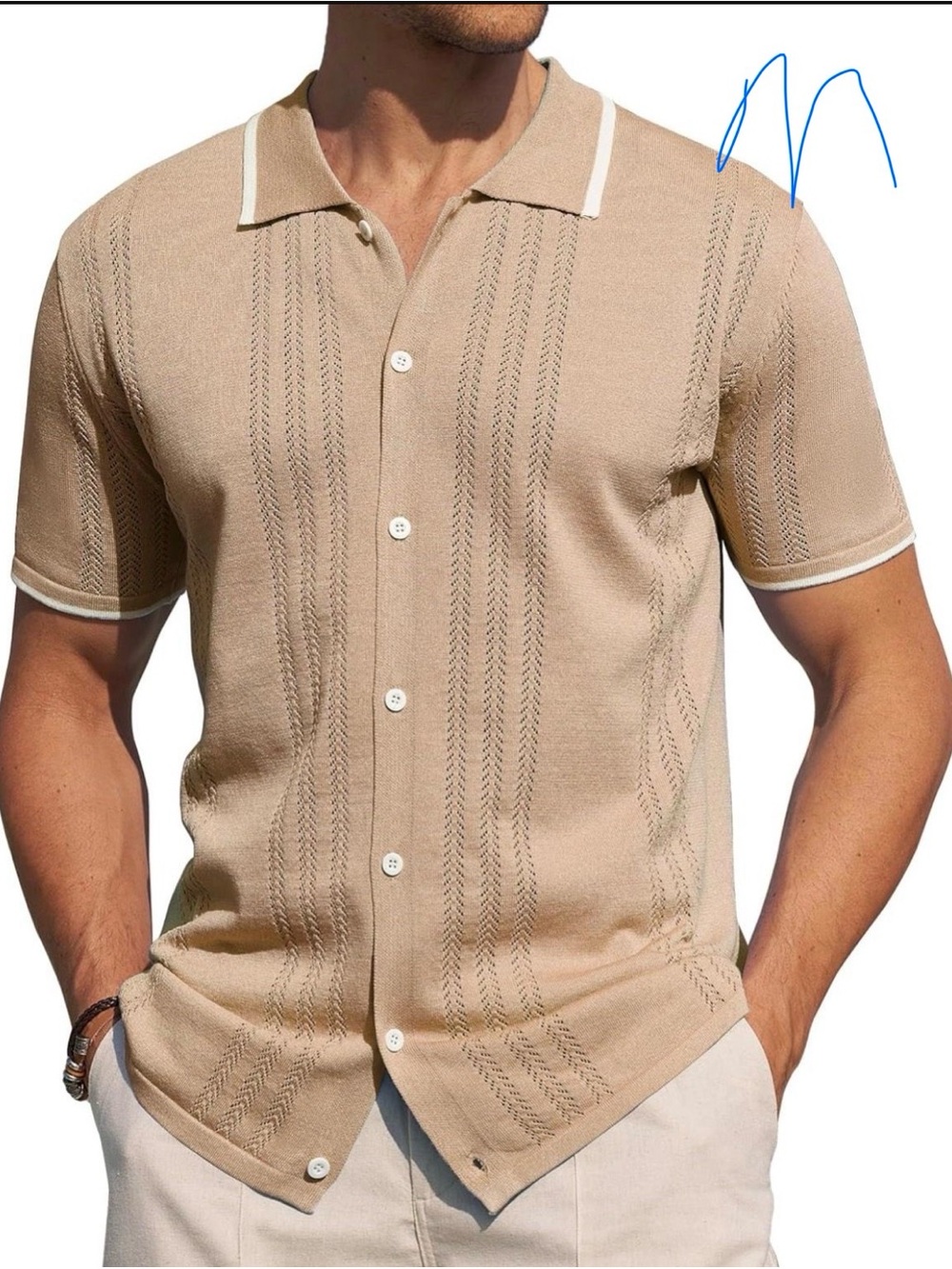 Men's Knit Polo Shirt multi color